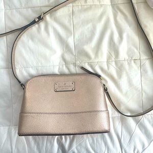 Kate Spade cross body bag in rose gold